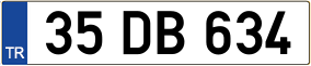 Trailer License Plate
